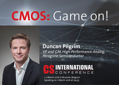 Peregrine Semiconductor's VP and GM, Duncan Pilgrim, will speak at the Compound Semiconductor International Conference in Brussels, Belgium.