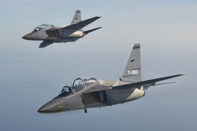 Two T-100's in formation flight