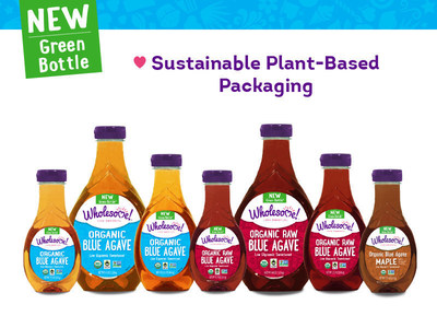 Wholesome! will present a new innovative and recyclable Green Bottle design for its Organic Blue Agaves at Natural Products Expo West. Wholesome! cares about the planet and is always striving towards innovative and sustainable packaging solutions. Its latest development is to transition its seven-bottle Organic Blue Agave and Organic Raw Blue Agave line into recyclable Green Bottles. Made from 30% plant-based resin, these eco-friendly bottles are BPA free and recyclable #1 PET. The Green Bottles are available in 11.75, 23.5 and 44 ounce varieties and will flow through store shelves in Summer 2016.