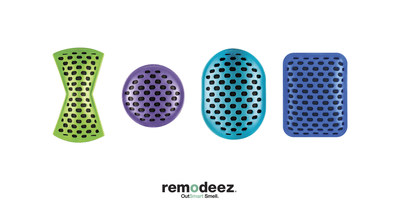 Available in four shapes and colors, remodeez provides an odorless and non-toxic solution to remove - not mask - everyday odors.