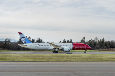 The Swedish actress Greta Garbo on the tail of Norwegian's first 787-9, leased from MG Aviation. Its first commercial flight will commence on February 27, from Oslo to Orlando.