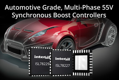 Highly integrated multi-phase 55V sync boost controllers enable smaller, more robust power system designs