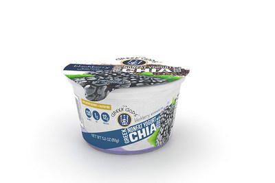 The Greek Gods(R) Brand Nonfat Blackberry Greek Yogurt with Chia Seeds