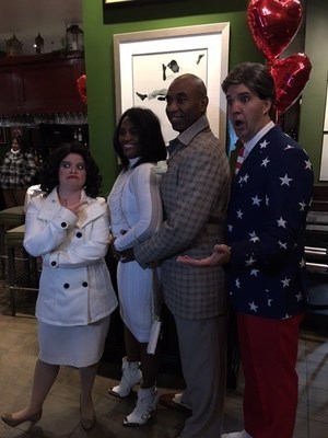 Wounded Warrior Project Alumni get into character at Agatha's Murder Mystery, as part of a recent Alumni program event.