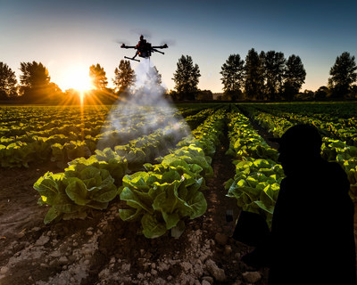Germ drones over crop fields; Looming bio-terrorism threat.