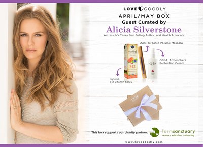 ALICIA SILVERSTONE GUEST CURATES THE LOVE GOODLY APRIL/MAY BOX TO CELEBRATE EARTH DAY