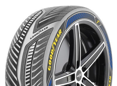The Goodyear IntelliGrip concept tire is designed to communicate with autonomous vehicle control systems, sensing road surface and weather conditions for improved driving safety and performance. The Goodyear Tire & Rubber Company revealed the innovative new concept tire today at the 86th Geneva International Motor Show.