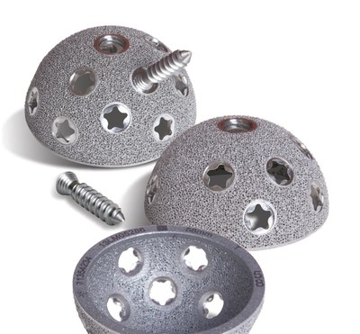 The new REDAPT(TM) Revision Acetabular Fully Porous Cup with CONCELOC(TM) Technology from Smith & Nephew.