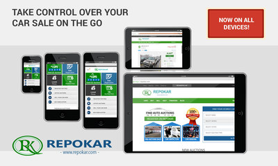 Take control over your car sale on the go with Repokar's NEW mobile device platforms!