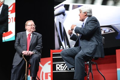 RE/MAX, LLC CEO Dave Liniger talks with Jay Leno at R4 Convention. Photo by Stones Throw Images.