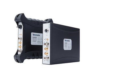Tektronix has expanded its line of disruptive USB-based real-time spectrum analyzers with 4 new higher-performance models targeting design, spectrum management and wireless transmitter installation and maintenance applications. The new RSA500 and RSA600 series of analyzers offer frequency coverage from 9 kHz up to 7.5 GHz with 40 MHz acquisition bandwidth, a measurement dynamic range from -161 dBm/Hz Displayed Average Noise Level, and up to +30 dBm maximum input.