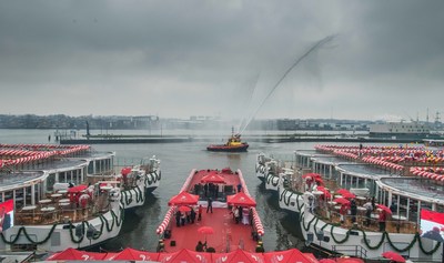 Viking River Cruises welcomed the latest additions to its fleet with the christening of six new Viking Longships(R) during a waterfront celebration in Amsterdam on March 1
