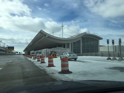 McNamara Terminal Departures Curb Construction1