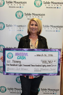 Congratulations to Penny, another local winner, at Central California's Table Mountain Casino!