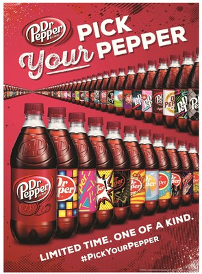 Dr Pepper is kicking off its Pick Your Pepper campaign by releasing hundreds of unique label designs that will be on 20-oz. bottles of Dr Pepper.