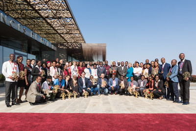 The Next Einstein Forum's 15 Fellows and 54 Ambassadors representing Africa's rising and established STEM talent at the first-ever NEF Global Gathering in Dakar, Senegal.