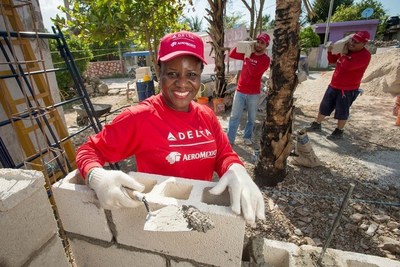 Delta celebrates 12th Global Build with Habitat for Humanity International in Mexico.