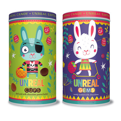 UnReal's Easter tins and bags are now available at Whole Foods Market stores in MA, NH, RI, ME, and Greater Hartford, CT.