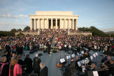 Easter Sunrise Service at the Lincoln Memorial in Washington, DC - April 2015. Photo courtesy Capital Church.