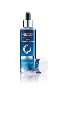 NIOXIN, the #1 stylist choice for thinning hair, introduces the brand's first-ever night treatment, Night Density Rescue, designed with innovative NIOXYDINE24 technology, clinically proven to promote hair density by delivering powerful antioxidants to the scalp surface.