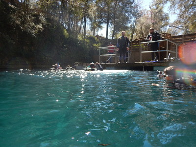 Wounded Warrior Project Alumni prepare to dive during an Alumni Program event.