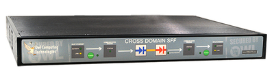 Owl OCDS-SFF. A single-box 1U Cross Domain Solution with multi-mission capabilities. Supports OCDS-FT15, OCDS-ST06 and MDRS. Able to transfer a range of data from real-time streaming video to file transfer. Low SWAP, Baseline validated and supporting bandwidth speeds up to 155Mbps.