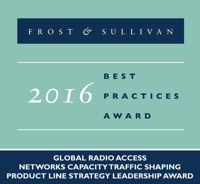 Frost & Sullivan recognizes Vasona Networks with the 2016 Global Radio Access Networks Capacity Traffic Shaping Product Line Strategy Leadership Award.