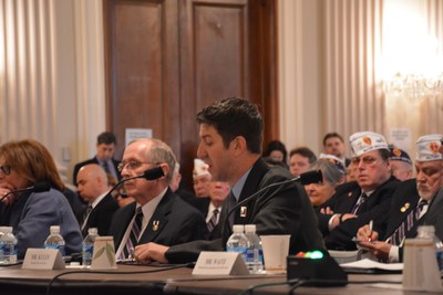Wounded Warrior Project Alumnus and Director of Combat Stress Recovery Ryan Kules, testifies before the House Committee on Veterans Affairs.