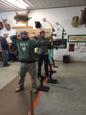 Injured veterans build lasting bonds during Wounded Warrior Project® Alumni archery event.