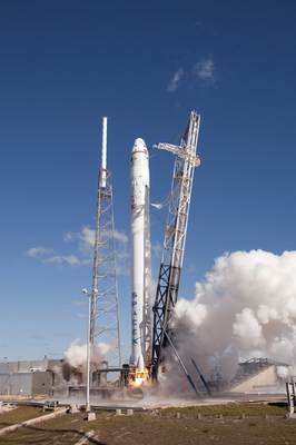 The SpaceX Falcon 9 carrying a Dragon Capsule containing the bisulfite converted DNA from the EZ DNA Methylation Lightning™ Kit from Zymo Research Corporation. Photo courtesy of NASA.