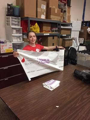 Cassie Fetsch is a student volunteer for The Leukemia & Lymphoma Society's Minnesota chapter. When school is out, Cassie is at the LLS office folding letters, stuffing and labeling envelopes, counting brochures, cleaning out drawers or putting together boxes.