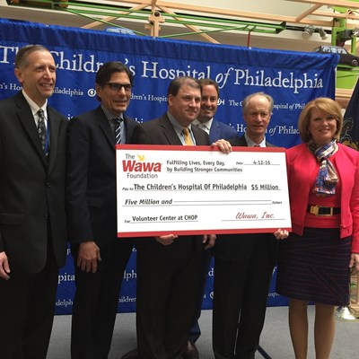 The Children's Hospital of Philadelphia (CHOP) announces the opening of the new Wawa Volunteer Center, funded by a $5 million philanthropic gift from The Wawa Foundation.