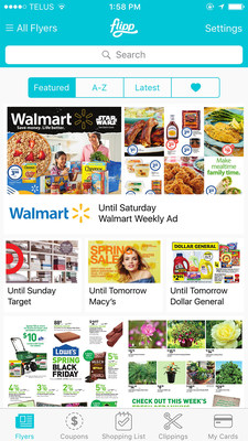 The Flipp app is a destination for millions of consumers to access digital circulars, enabling shoppers to save 20 to 40 percent on their weekly shopping trips.