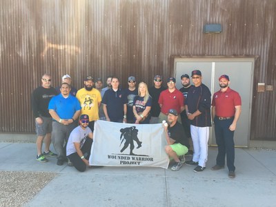 Wounded Warrior Project took injured veterans to meet the Cleveland Indians during Spring Training in Goodyear, Arizona.