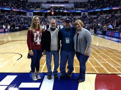 Wounded veterans honored during 2016 Women's Final Four tournament.