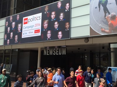 "CNN Politics Campaign 2016: Like, Share, Elect" opens April 15 at the Newseum.
