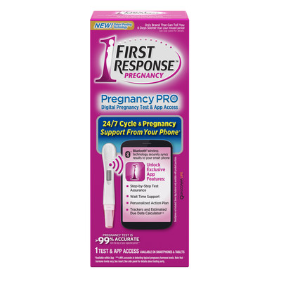 First and Only Bluetooth(R) Enabled Pregnancy Test Now Available Nationwide, From the Makers of First Response (TM)
