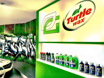 Turtle Wax custom graffiti and product light box in the OpTic Gaming Scuf House garage in a northwest Chicago suburb. The garage overhaul is the first part of a new partnership between the most innovative car care brand and premier eSports team, announced April 18, 2016. The partnership will focus on a content-driven narrative that weaves Turtle Wax naturally into OpTic Gaming's busy lifestyle in their home, on the stage and on the road.
