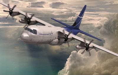 Lockheed Martin's LM-100J incorporates technological developments and improvements over the existing L-100s that result from years of C-130J operational experience, including more than 1.3 million flight hours by operators in 16 nations. (Rendering by Marco Riccio)