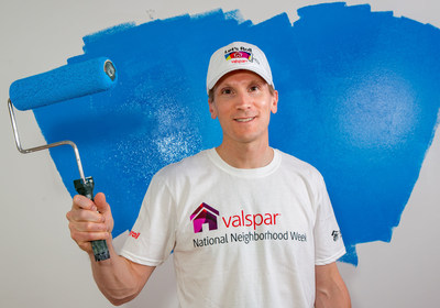 Let's Roll! Valspar employee Kevin Olson will be joining hundreds of other Valspar employees to volunteer at a local Habitat for Humanity organization during Valspar's National Neighborhood Week, May 9 - 14, 2016. Valspar donates paint for every Habitat home built, renovated or repaired in the United States. Since 2002, Valspar has donated 2.5 million gallons of paint to help low-income families, seniors and veterans.
