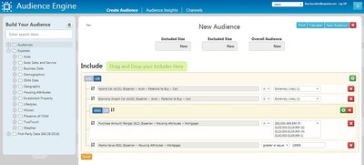 Directly in Experian's new audience management platform, Audience Engine, users are able to create custom audiences by selecting from their customer files and Experian's consumer marketing database (the largest in the world), as well as segments from other unique, emerging data sources. Users see the quantity and scale of the target audience immediately and can export the file within minutes.
