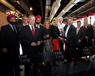 Pictured Left to Right: Rabinder Pal Singh, executive vice president and chief financial officer of Dream Hotel Group; Joseph Smith owner of BV's Grill and Bobby Van's Steakhouses; Ed Day, Rockland County Executive; Sant Singh Chatwal, chairman of Dream Hotel Group; Jen White, Mayor of Nyack; Kerry Wellington, principal of WYINC; Michael Yanko, principal of WYINC; Jay Stein, chief executive officer, Dream Hotel Group; Beth Tufekcic, brand manager, Dream Hotel Group.