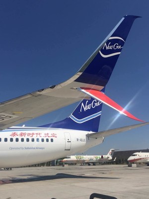 NewGen Airways Boeing 737-800 with Aviation Partners Boeing Split Scimitar Winglets