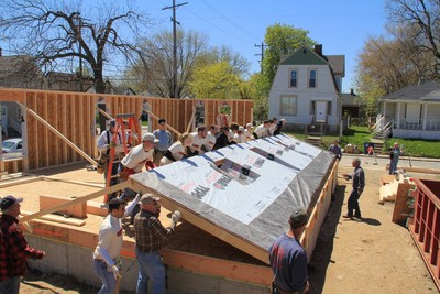CNH Industrial employees in NAFTA volunteer to help build homes with Habitat for Humanity