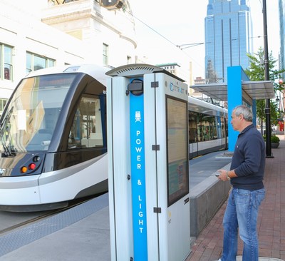 Kansas City's "Smart City" rollout includes free outdoor public Wi-Fi downtown, 125 "smart" streetlights and 25 interactive kiosks to engage citizens - along a new two-mile stretch of the KC Streetcar line. http://kcmo.gov/smartcity/ Photo Credit: Kansas City Area Development Council