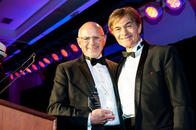 Omron President & CEO Ranndy Kellogg received the Golden Heart Honors award at this year's HealthCorps gala hosted by Dr. Mehmet Oz