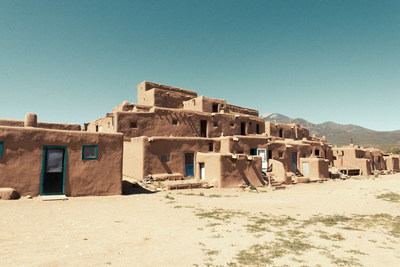 Adobe Buildings in Taos Pueblo - Heritage Inspirations cultural tours in New Mexico