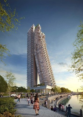 Altair will reach 240 meters - 68 floors - consisting of two towers with one tower leaning against the other. Indocean Developers (P) Limited, a venture of South City projects (Kolkata) Limited, chose Otis to supply a total of 19 elevators, including Sri Lanka's fastest elevators with a travel speed of 5 meters per second.