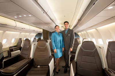 Hawaiian Airlines has unveiled its new Airbus A330 aircraft featuring fully lie-flat seating in a spacious Premium Cabin.