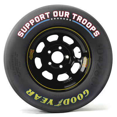 Goodyear Eagles will feature Support Our Troops messaging during Charlotte NASCAR races in May.